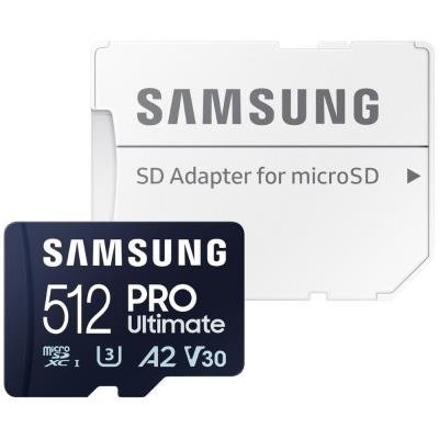 Samsung PRO Ultimate microSDXC 512GB + SD adaptér