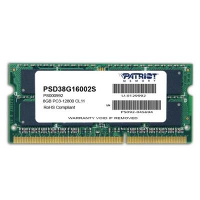 Operační paměť Patriot 8GB DDR3 1600MHz SO-DIMM