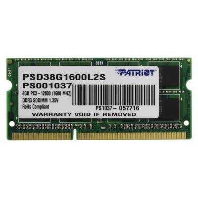 Patriot 8GB DDR3 SO-DIMM 1600MHz