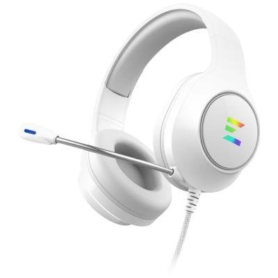 Zalman headset ZM-HPS310 RGB / herní / náhlavní / bezdrátový / 7.1 / 3,5mm jack / bílý