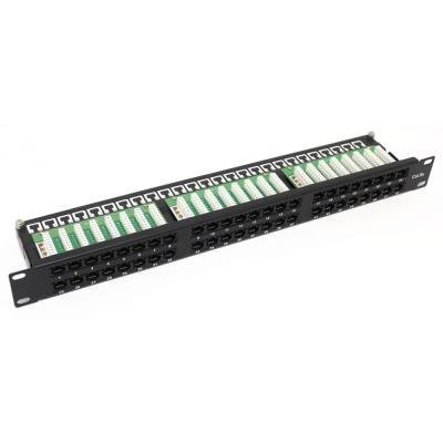 Patch panel DATACOM 19" UTP 48 portů Cat5e LSA 1U