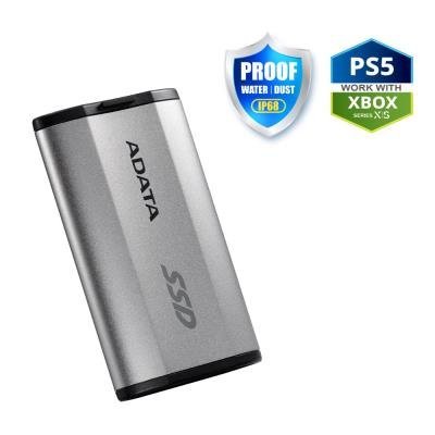 ADATA SD810 2TB SSD / Externí / USB 3.2 Type-C / 2000MB/s Read/Write / stříbrně-šedý