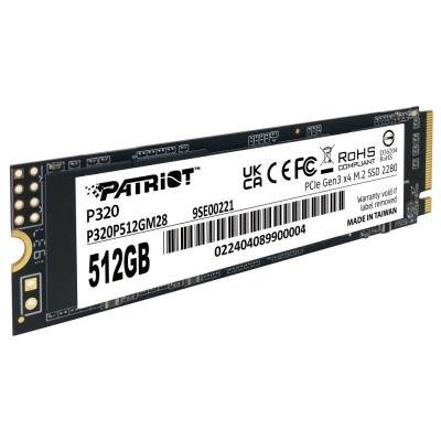 PATRIOT P320 512GB SSD / Interní / M.2 PCIe Gen3 x4 NVMe 1.3 / 2280