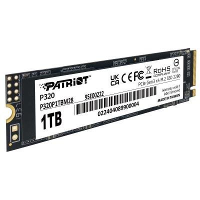 PATRIOT P320 1TB SSD / Interní / M.2 PCIe Gen3 x4 NVMe 1.3 / 2280