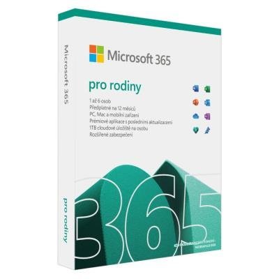 Microsoft 365 Family CZ - předplatné na 1 rok 