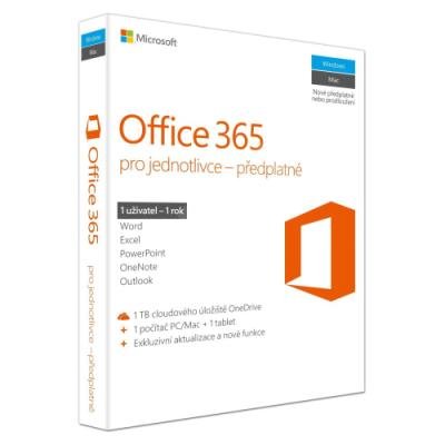 Software MS Office 365 pro jednotlivce 1 rok