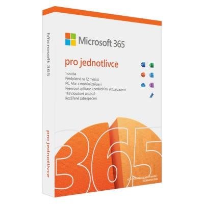 Microsoft Office 365 pro jednotlivce 1 rok - multijazyčná verze, el. licence