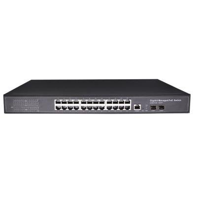 24-Port Gigabit, 2x SFP PoE Reverse Switch, ADS-224GRP-1PO-2F-RM