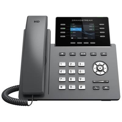 Grandstream GRP2624/ VoIP telefon/ 2,8" barevný display/ 4x SIP/ 2x LAN/ 1x USB/ PoE/ WiFi/ BT/ GDMS