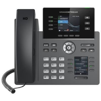 Grandstream GRP2614 VoIP telefon, 4x SIP, barevný 2,8" displej, 2x Gbps RJ45, PoE, WiFi, BT, 