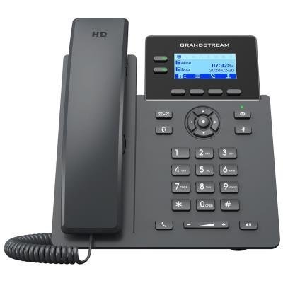 Grandstream GRP2602G VoIP telefon, 4x SIP, grafický podsvícený 2,21" displej, 2x Gbps RJ45, PoE