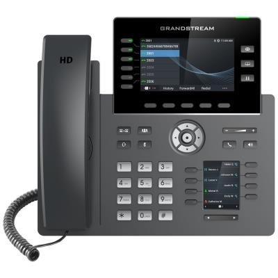 Grandstream GRP2616 VoIP telefon, 6x SIP, barevný 4,3" displej, 2x Gbps RJ45, PoE, DualBand WiFi, BT, 1x USB