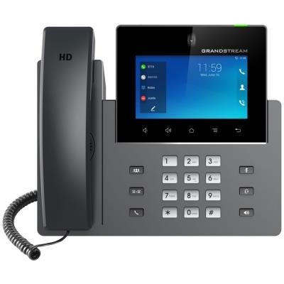 Grandstream GXV3450 VoIP telefon, 16x SIP, barevný dotykový 5" displej, 2x Gbps RJ45, PoE, DualBand WiFi, BT. USB