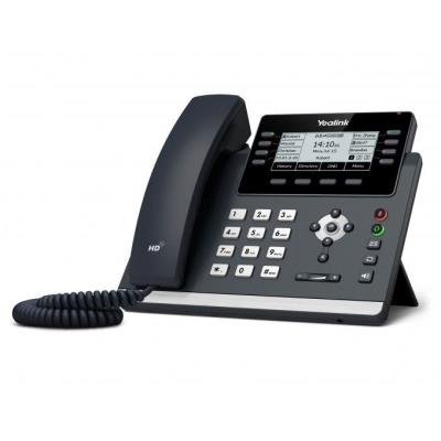 Yealink SIP-T43U IP telefon, 12x SIP, CZ/SK displej, 2x GbE port, PoE, Opus HD kodek, 21 programovatelných tlačítek