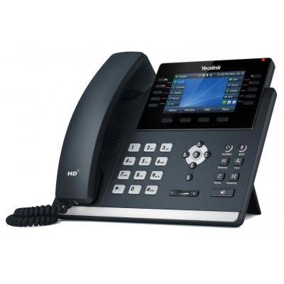 Yealink SIP-T43U IP telefon, 12x SIP, CZ/SK displej, 2x GbE port, PoE, Opus HD kodek, 21 programovatelných tlačítek