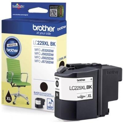 BROTHER inkoustová náplň LC-229XLBK/ Černá/ 2400 stran - pouze MFC-J5xxxDW