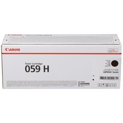 Canon originální vysokokapacitní toner Cartridge 059 H BK Toner černý, LBP852Cx,  kapacita 15 500 stran