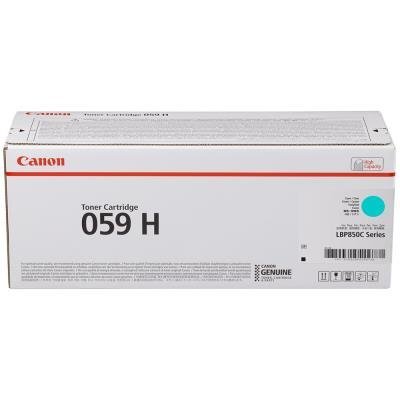 Canon originální vysokokapacitní toner Cartridge 059 H C Toner azurový, LBP852Cx,  kapacita 13 500 stran