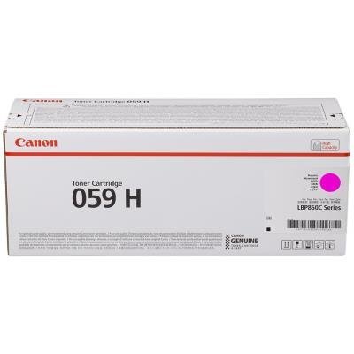 Canon originální vysokokapacitní toner Cartridge 059 H M Toner magenta, LBP852Cx, kapacita 13 500 stran