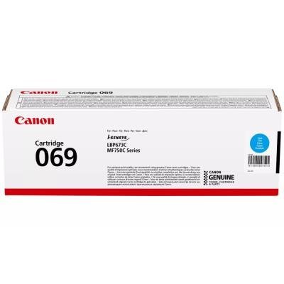 Canon originální toner Cartridge 069 C azurový, MF752Cdw, 754Cdw, LBP673Cdw, kapacita 1 900 stran