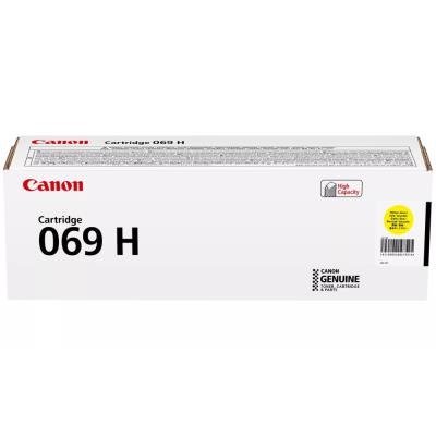 Canon originální vysokokapacitní toner Cartridge 069 H Y žlutý, MF752Cdw, 754Cdw, LBP673Cdw, kapacita 5 500 stran