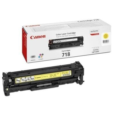 Canon toner CRG-718Y/ LBP-7200/ 7660/ 7680/ MF-80x0/ MF724/ 2900 stran/K/ yellow