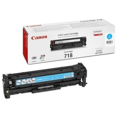 Canon toner CRG-718C/ LBP-7200/ 7660/ 7680/ MF-80x0/ MF724/ 2900 stran/K/azurový 