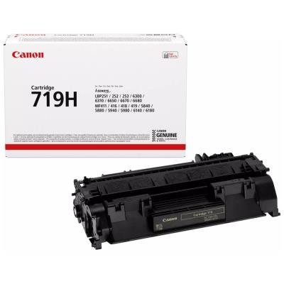 Canon originální toner CRG-719H/ MF-5840dn/ MF-5880dn/ 6400 stran/K/ Černý