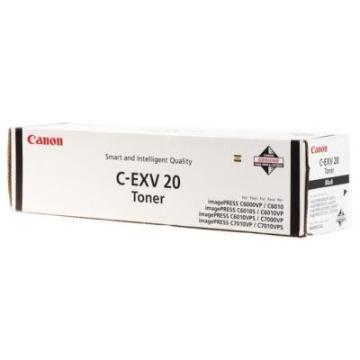 Canon originální  TONER CEXV20 BLACK IP C7000VP/C7010VP/C6000VP/C6010VP 35 000 pages A4 (5%)