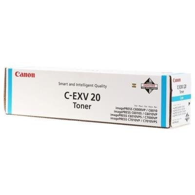 Canon originální  TONER CEXV20 CYAN IP C7000VP/C7010VP/C6000VP/C6010VP 35 000 pages A4 (5%)