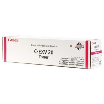 Canon originální  TONER CEXV20 MAGENTA IP C7000VP/C7010VP/C6000VP/C6010VP 35 000 pages A4 (5%)