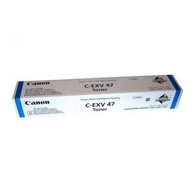 Canon originální  TONER CEXV47 CYAN iR-ADV C350/C351/C250/C255/C355  21 500 pages A4 (5%) - CHIPLESS 