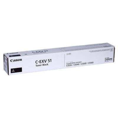 Canon originální  TONER CEXV51 BLACK iR-ADV C55xx/C57xx/DX6000 69 000 pages A4 (5%) - CHIPLESS 