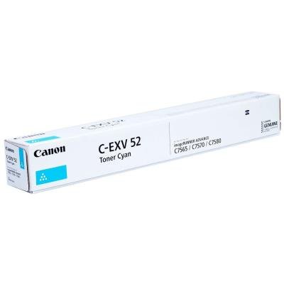 Canon originální  TONER CEXV52 CYAN iR-ADV C75xx/C77xx  66 500 pages A4 (5%)