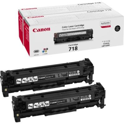 Canon toner CRG-718BK 2-pack/ LBP-7200/ 7660/ 7680/ MF-80x0/ MF724 / Černý