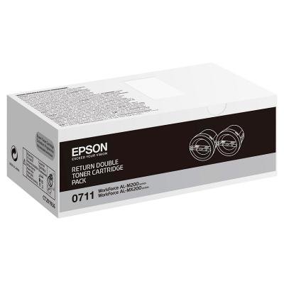 Toner Epson 0711 dvojpack černý