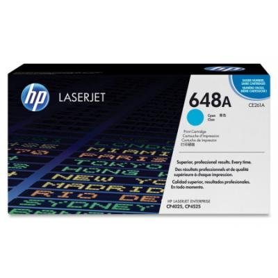 Toner HP 648A (CE261A) modrý
