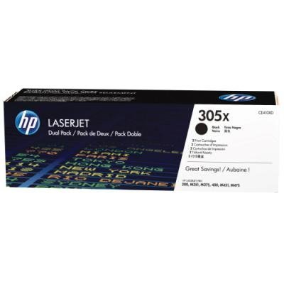 Toner HP 305X (CE410XD) dvojpack černý