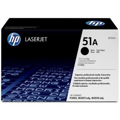 HP black toner, Q7551A, LJ P3005/M3035 6500 pages