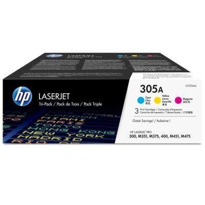 Toner HP 305A (CF370AM) trojpack CMY