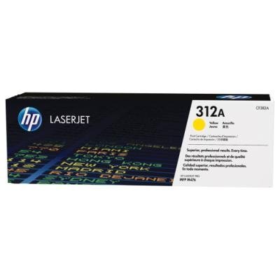 HP tisková kazeta černá, CF382A žlutá, originál