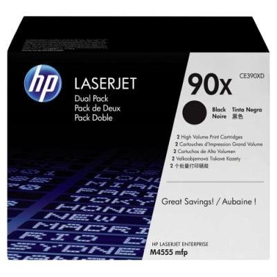 Toner HP 90X (CE390XD) dvojpack černý
