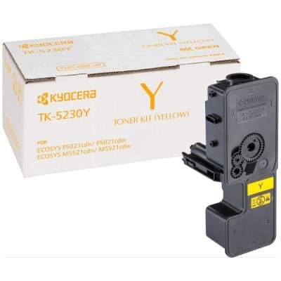 Kyocera toner TK-5230Y, for M5521cdn/cdw, P5021cdn/cdw, yellow, 2200 stran