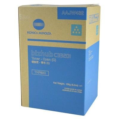 Konica Minolta originální toner AAJW452, cyan, 9000str., TNP-80C, Konica Minolta Bizhub C3320i