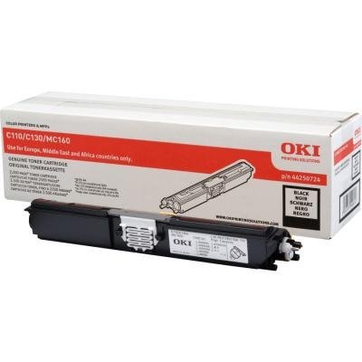 OKI originál tonerová kazeta 44250724/ C110/ C130/ 2500 stran/ Černá