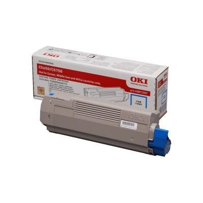 Toner OKI 43872307 modrý