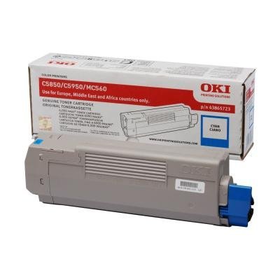 Toner OKI 43865723 modrý