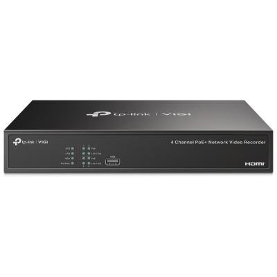 TP-Link VIGI NVR1004H-4P network video recorder 4 channels, 4x Lan with PoE, 2x USB