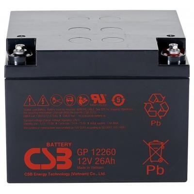 CSB Backup VRLA AGM battery CSB GP12260 l, 12V, 26Ah