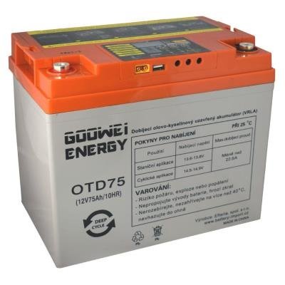 GOOWEI ENERGY DEEP CYCLE (GEL), 75Ah, 12V